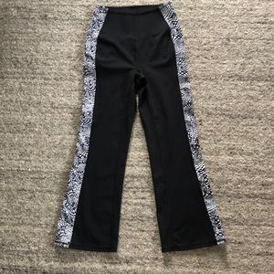 Free people Capri Check Side stripe